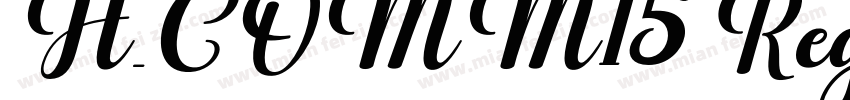 H_COMM15 Regular字体转换